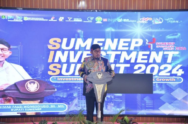 Pemkab Sumenep gelar Sumenep Investment Summit 2024 untuk menarik investor dan mempromosikan potensi sektor pariwisata, perikanan, dan energi.

