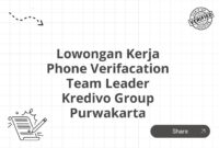 Lowongan Kerja Phone Verifacation Team Leader Kredivo Group Purwakarta