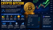 Prediksi harga Bitcoin menggunakan prediction market di Polynion. Pahami faktor yang memengaruhi arah pergerakan crypto BTC.